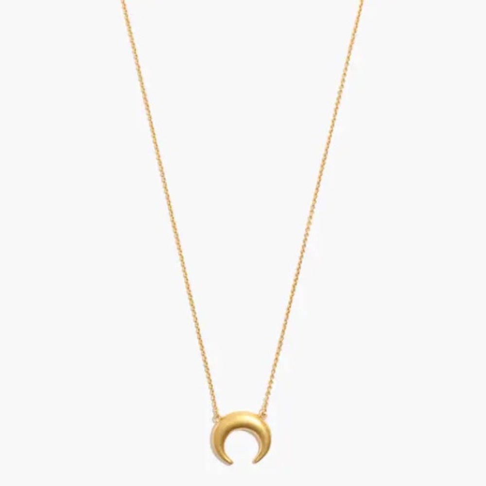 Madewell Chunky Crescent Moon Necklace